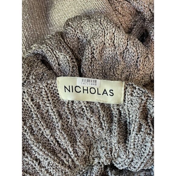 Nicholas Renata Sweater Silver Womens Size XS - Picture 10 of 13
